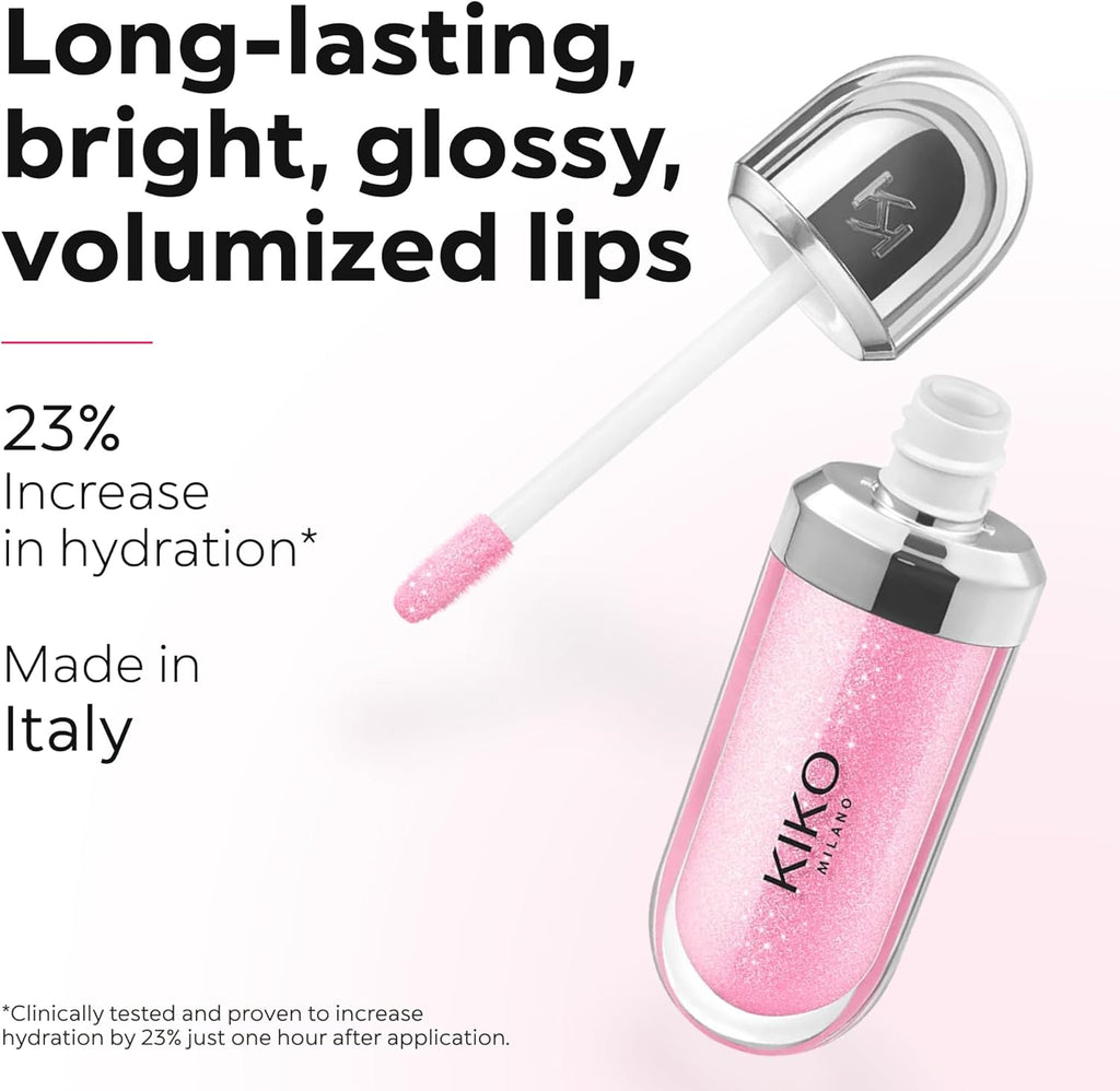 3D Hydra Lip Gloss - Hydrating Formula for Plump 3D Shine, Non-Sticky with Wand Applicator, Long-Lasting Comfort, Professional Lip Care (Pack of 2)