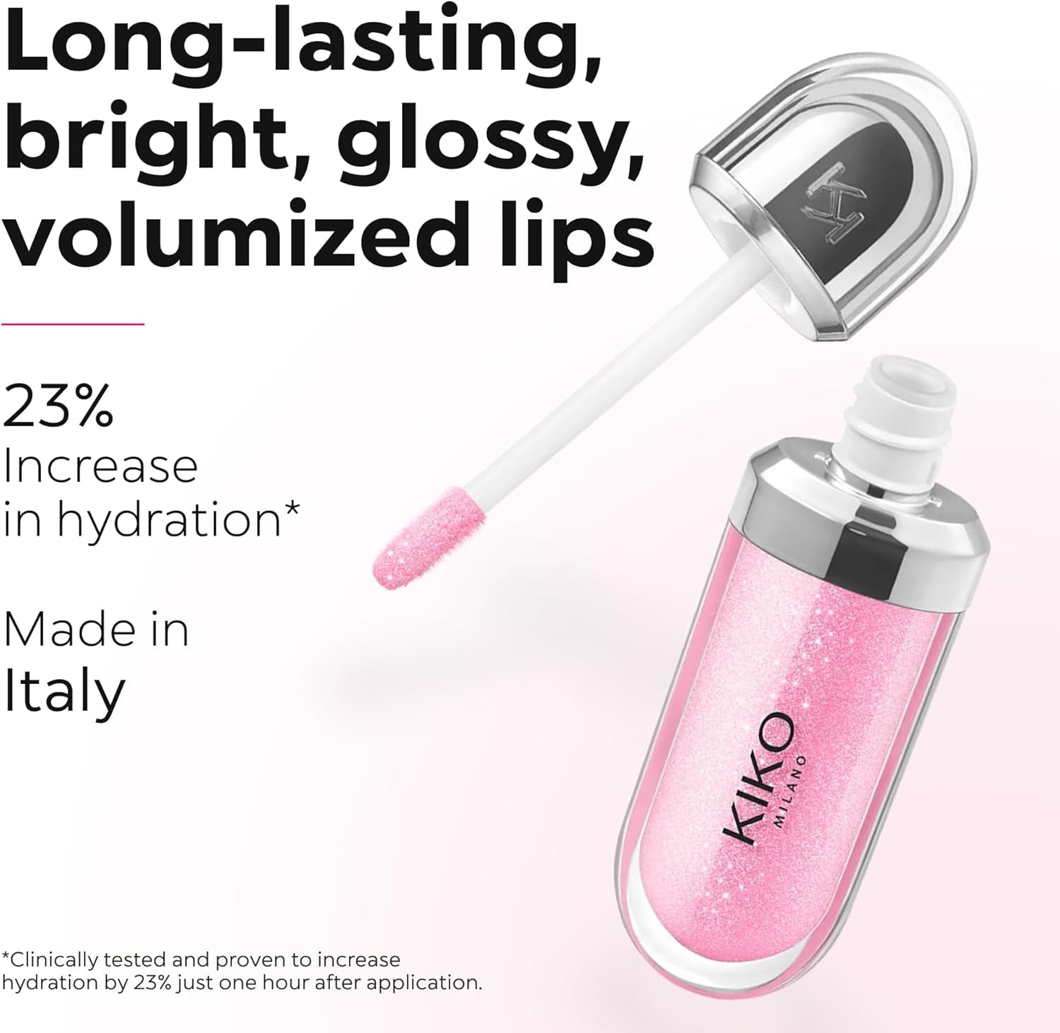 3D Hydra Lip Gloss - Hydrating Formula for Plump 3D Shine, Non-Sticky with Wand Applicator, Long-Lasting Comfort, Professional Lip Care (Pack of 2)
