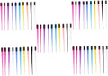 50Pcs Eyebrow Brush and Comb for Brow Shaping Edge Brush for Eyelash Combs for Eyebrow Waxing Random Color